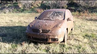 17 YEARS UNWASHED CAR ! Wash the Dirtiest Volkswagen Golf 5