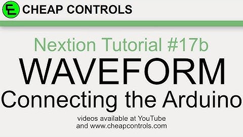 #107 Nextion Display - waveform sin wave part 2 - Nextion Tutorial