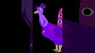 Meet Elizabeak eyes the peacock ( joke oc )#digitalart #gartenofbanban #smallartist