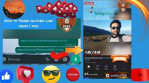 how to share youtube video from specific time | #shorts #youtube #tips #link #share #friends #valent