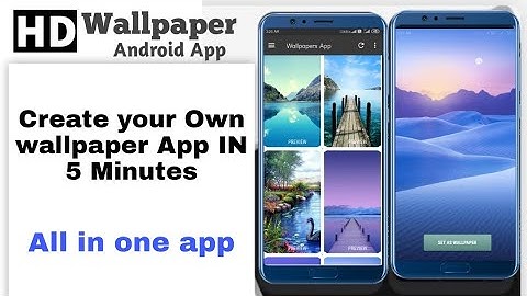 How to Create wallpaper app in 5 Minutes without Coding / Ravesh Chavan