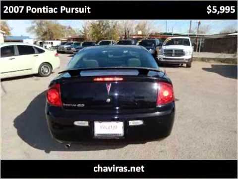 2007 Pontiac Pursuit Used Cars El Paso TX YouTube