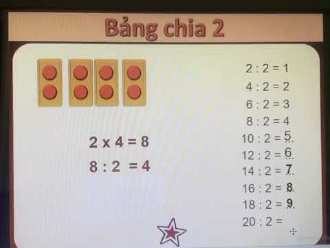 Toán Lớp 2 - Bảng chia 2
