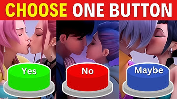 KPOP DEMON HUNTERS 🟢 YES 🔴 NO 🟡 MAYBE Challenge 🤔 Choose One Button!