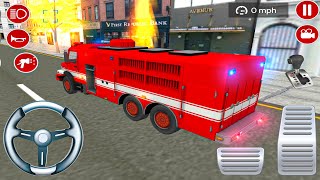 Fire Truck Driving Simulator 2020#6  – Emergency Fire Serives Truck   Android Gameplay screenshot 4