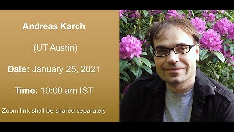 Andreas Karch: (UT Austin): Information Transfer with a Gravitating Bath(Zoom Seminar)