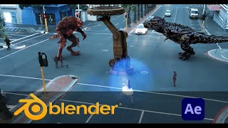 "Mind-Blowing Camera Tracking & 3D Character Integration | VFX Magic in Blender & After Effects" screenshot 2