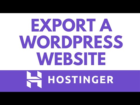 How to Export a WordPress Website on Hostinger | Backup & Download Files Easily