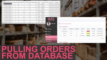 PHP Project: Inventory System How to Pull Purchase Orders Records from MySQL Database to HTML Table