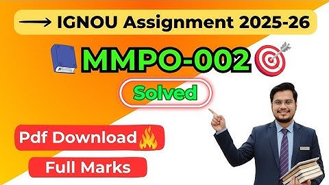 MMPO 002 Solved Assignment 2025-26 English Medium