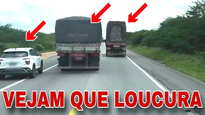 Vejam a loucura desse Imprudentes durante ultrapassagem perigosa na BR-116