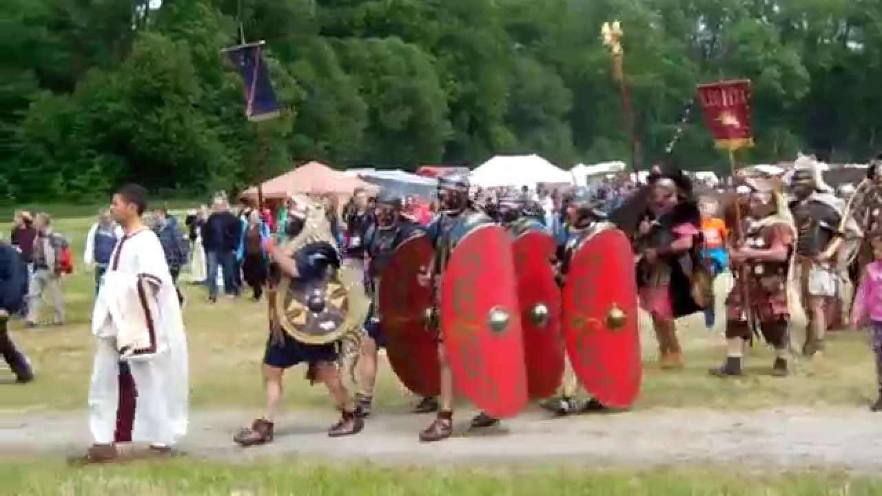 Einzug der Römer, Varusschlacht 2015 - YouTube