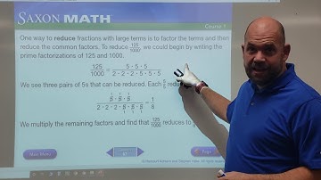 Lesson 67: Using Prime Factorization to Reduce Fractions (Saxon Math, Level 6)