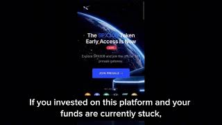 SPX30B SCAM - watch this for recovery assistance 