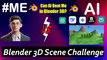 Can AI Beat Me in Blender 3D?  ChatGPT vs Gemini vs DeepSeek vs Gork Perplexity #aibattle #aivshuman
