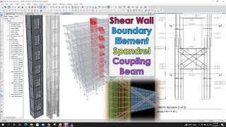 Shear Wall Design with Boundary Element, Spandrel and Coupling Beam