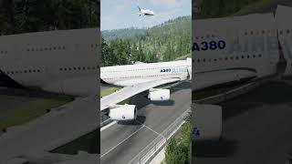 Airbus A380 vs 70-Ton Steel Coil at 600 MPH 😱 Will It Survive? #beamngdrive #crashdrive #crashtest