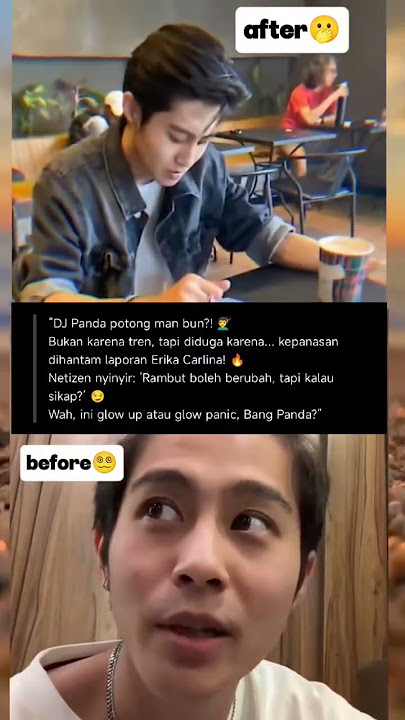 man bun hilang, tapi drama tetap berlanjut 😏💇‍♂️#viral #entertainment #news #beritaterkini #djpanda