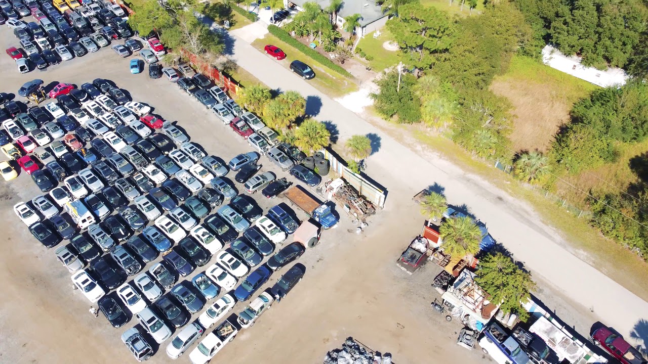 *LEGACY ABC MAP 4K Drone Virtual Tour Aerial Yard MAP Inventory Used Auto Parts Orlando Junkyard
