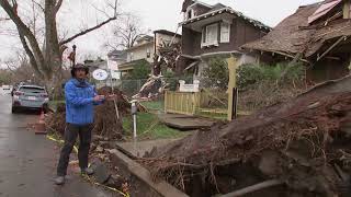 Fallen trees damage century-old home during San Francisco storms