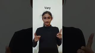 Vary #englishwords #indiasignlanguage #searchengineoptimization #vary