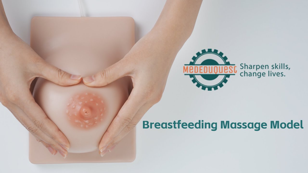 Lactation Breast Model With Milk Expression Function Youtube 