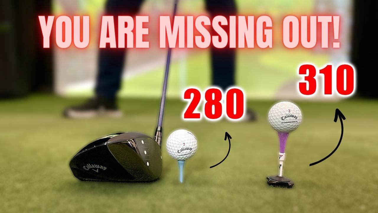 TEE IT HIGH TO GET MORE DISTANCE WITH THE DRIVER! You are missing out