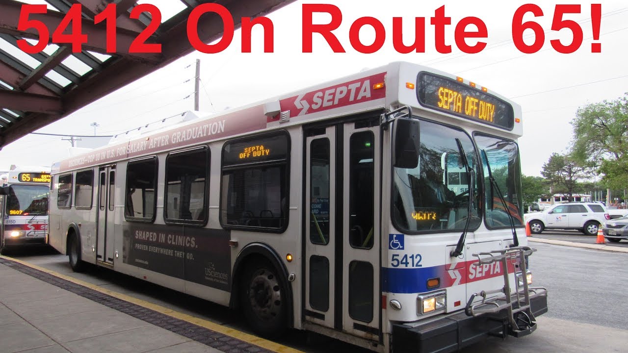 NeoplanDude | SEPTA 2001 New Flyer D40LF #5412 Hauling Ass On Route 65, To  69th St Terminal! - YouTube