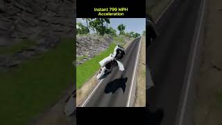 Instant 799 MPH 😱 Acceleration Beamng Drive #reels #satisfying #beamngcrashes #beamng #fypシ #reels
