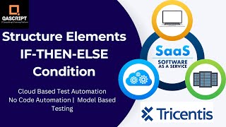 Tricentis Test Automation | Lesson 15 - Structure Elements | If Then Else Condition | Folders |