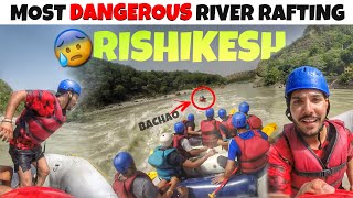 Most Dangerous River Rafting  in RISHIKESH  *JUMP IN GANGA*