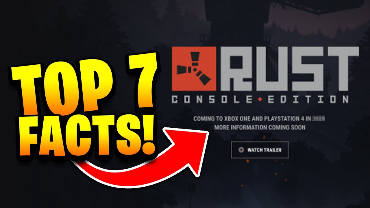 Top 7 Facts About The Console Version Of Rust! (BETA) - YouTube