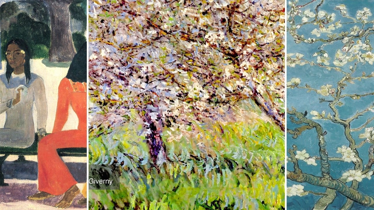 Fine Art TV — Silent Art Gallery · October 3 Night | Apple Trees In Bloom At Giverny… & others