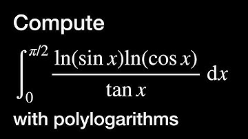 Computation of a trigonometric integral using polylogarithms