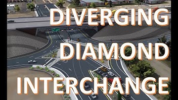 Plumb Ln. Diverging Diamond Interchange (DDI) Concept | 4K