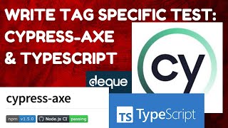 ♿️How to write Accessibility Testing to target Locator, Tags | Cypress+Cypress-Axe+TypeScript| Ep 03