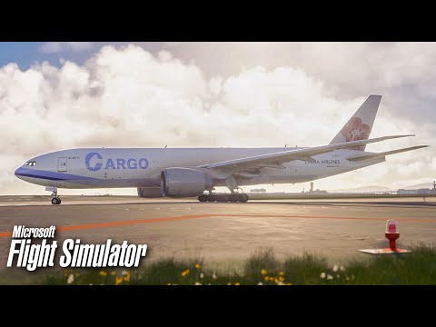 Microsoft Flight Simulator 4K - Osaka Kansai to Taipei - Boeing 777-F Full Flight