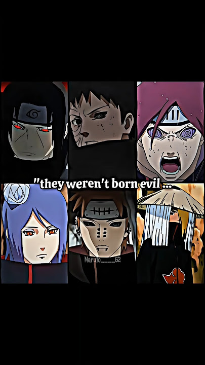 BORN EVIL.     #itachi #itachiuchiha #obito #obitoedit #nagato #konan #pain #evil #broken #sad