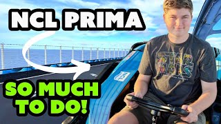 Norwegian Prima Day at Sea with Go-Carts, Slides & VR Game Room