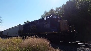 CSX Local with 2 EX B&O GP40-2
