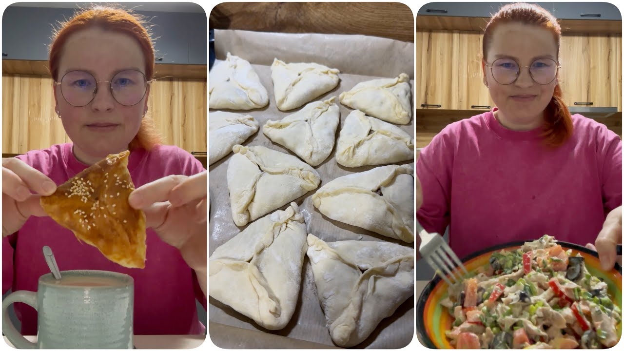 Самса с мясом / Салат с курицей и оливками / для глухих 