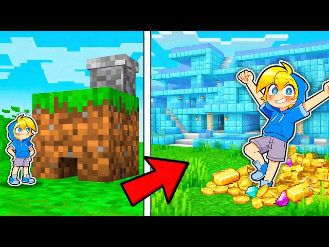 Da Casa di TERRA a VILLA RICCHISSIMA Su Minecraft!