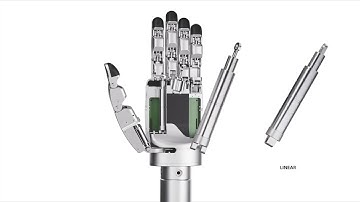 ZHAOWEI 17-20DOF dexterous hand enables precise grasping of objects and writing.