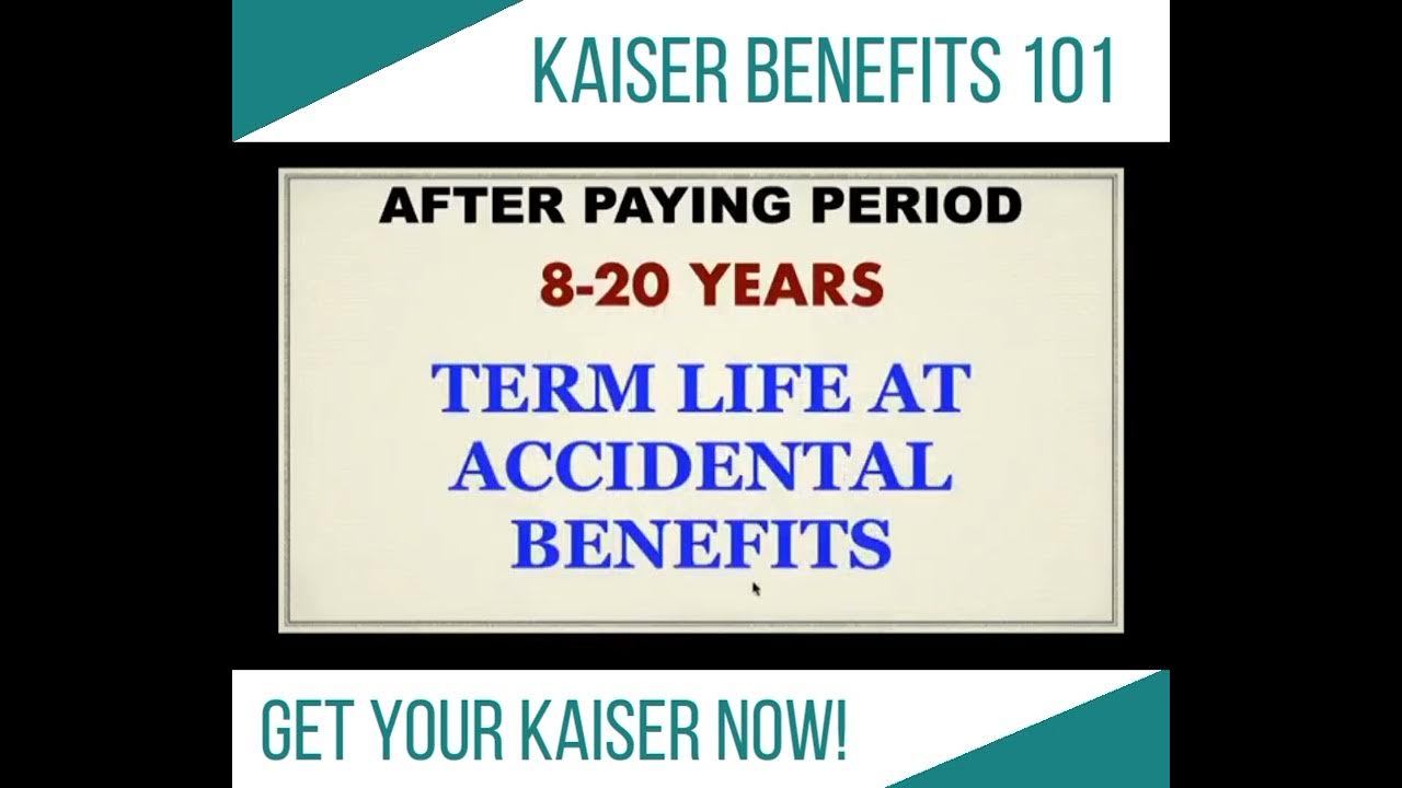 KAISER HEALTH BENEFITS 101 YouTube