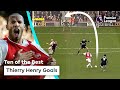 10 AMAZING Arsenal goals scored by Thierry Henry | Premier League