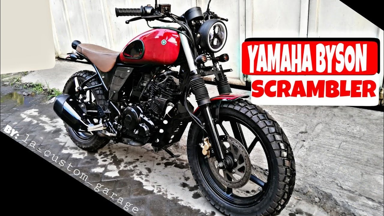 Custom Motor Yamaha Byson Menjadi Scrambler Yang Aman Dari Polisi