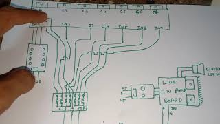 LPF board and 7 channel audio spletter circuit construction diagram details