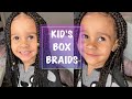 BOX BRAIDS ON KID’S HAIR | FINE TYPE 3 HAIR