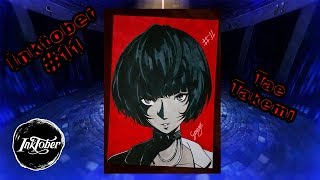 Speed Drawing - Tae Takemi (Inktober #11) Persona 5