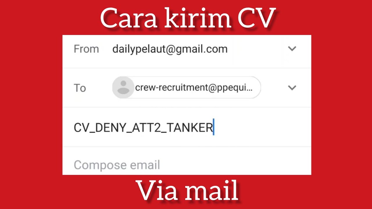TIPS CARA KIRIM CV LEWAT EMAIL |Daily Pelaut